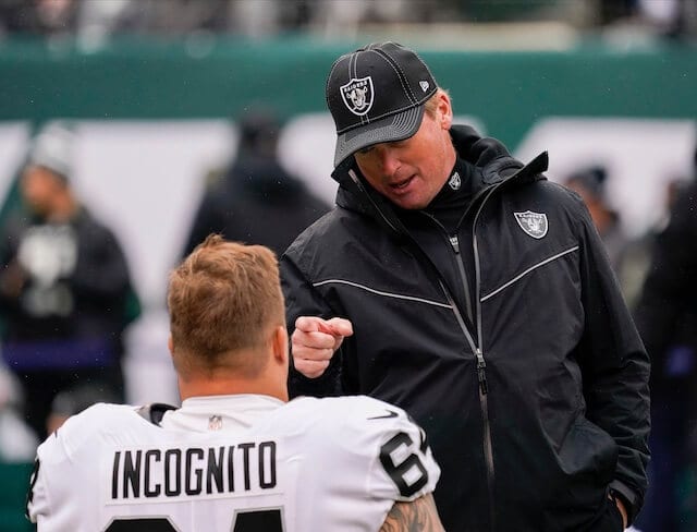 Raiders News: Jon Gruden Shares High Praise For Richie Incognito