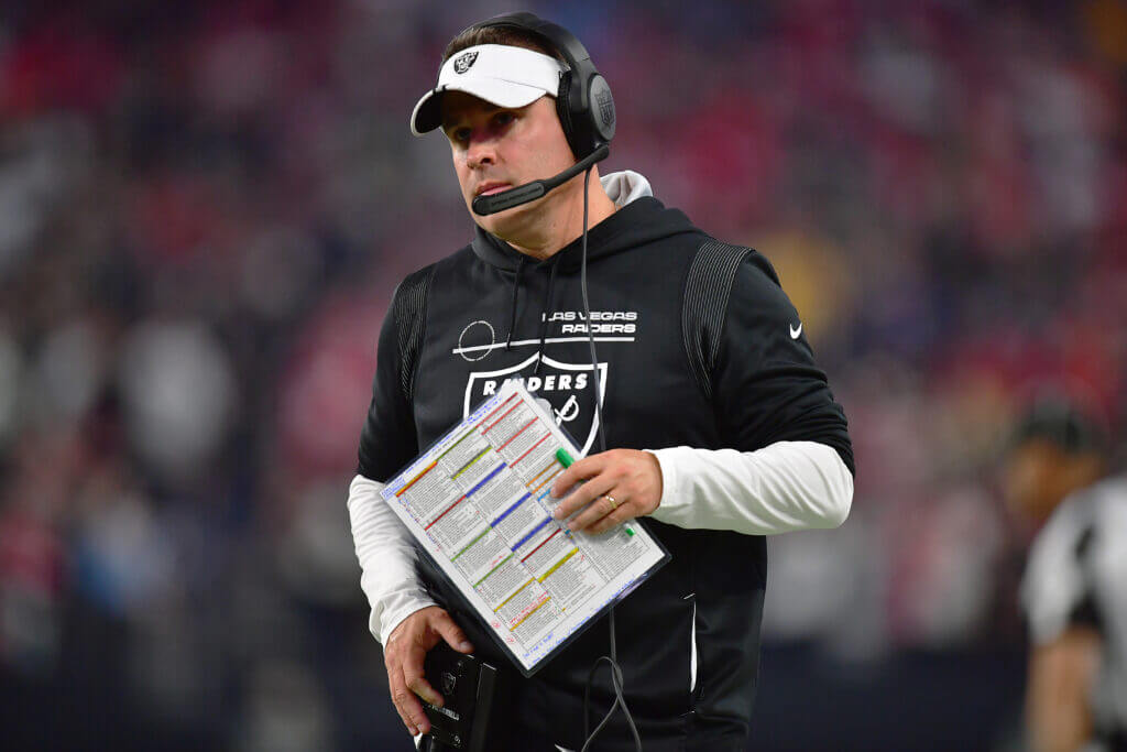 Raiders coach McDaniels searching for dependable O-line